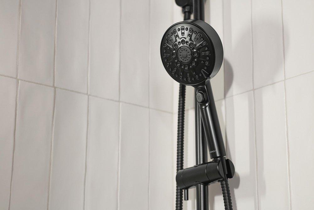 Peerless&reg; Matte Black Multi Function Shower System 