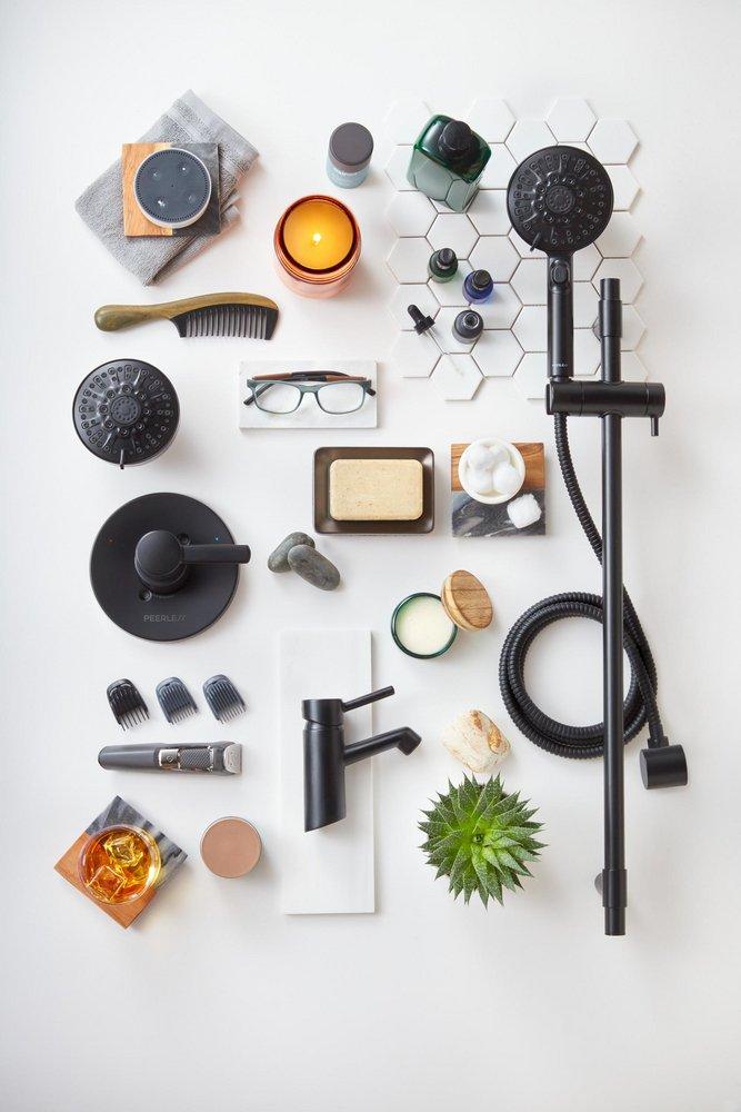 Peerless&reg; Matte Black Multi Function Shower System 