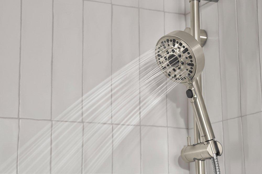 Peerless&reg; Brushed Nickel Multi Function Shower System 
