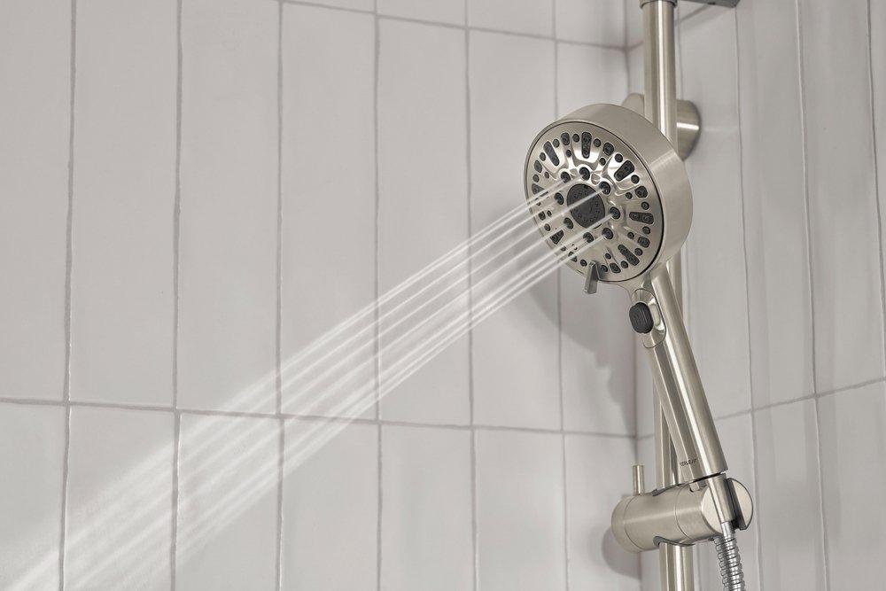 Peerless&reg; Brushed Nickel Multi Function Shower System 