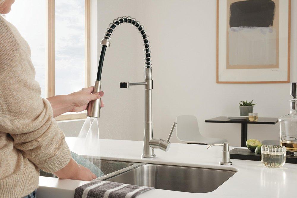 Peerless® Stainless Single Handle Deck Mount Faucet 