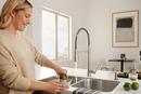 Peerless&reg; Stainless Single Handle Deck Mount Faucet 