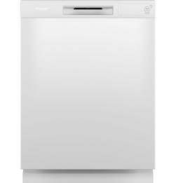 23-3/4 in. One Button Dishwasher with Plastic Interior in White