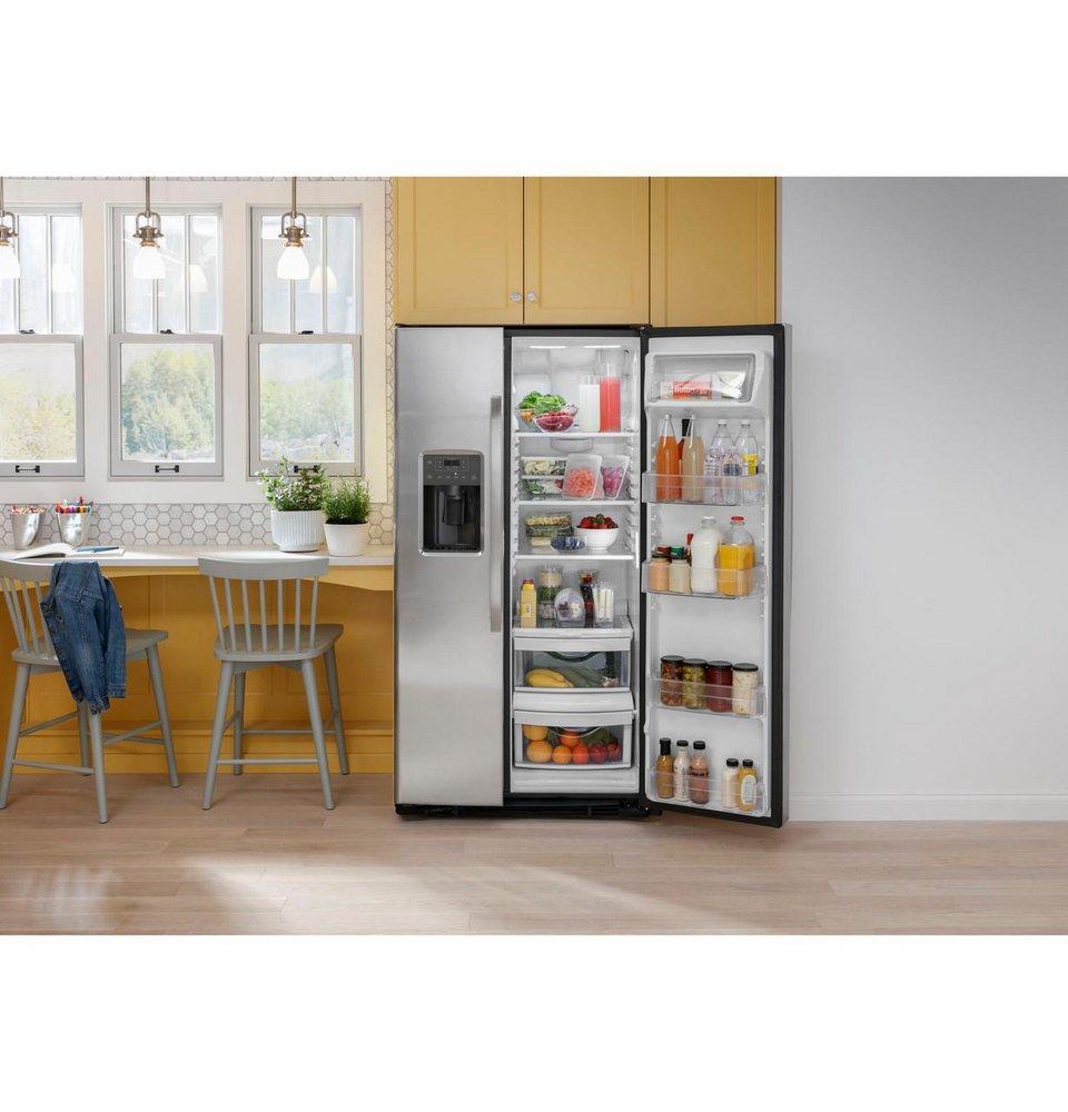 23 cu. ft. Side-By-Side Refrigerator in Black 