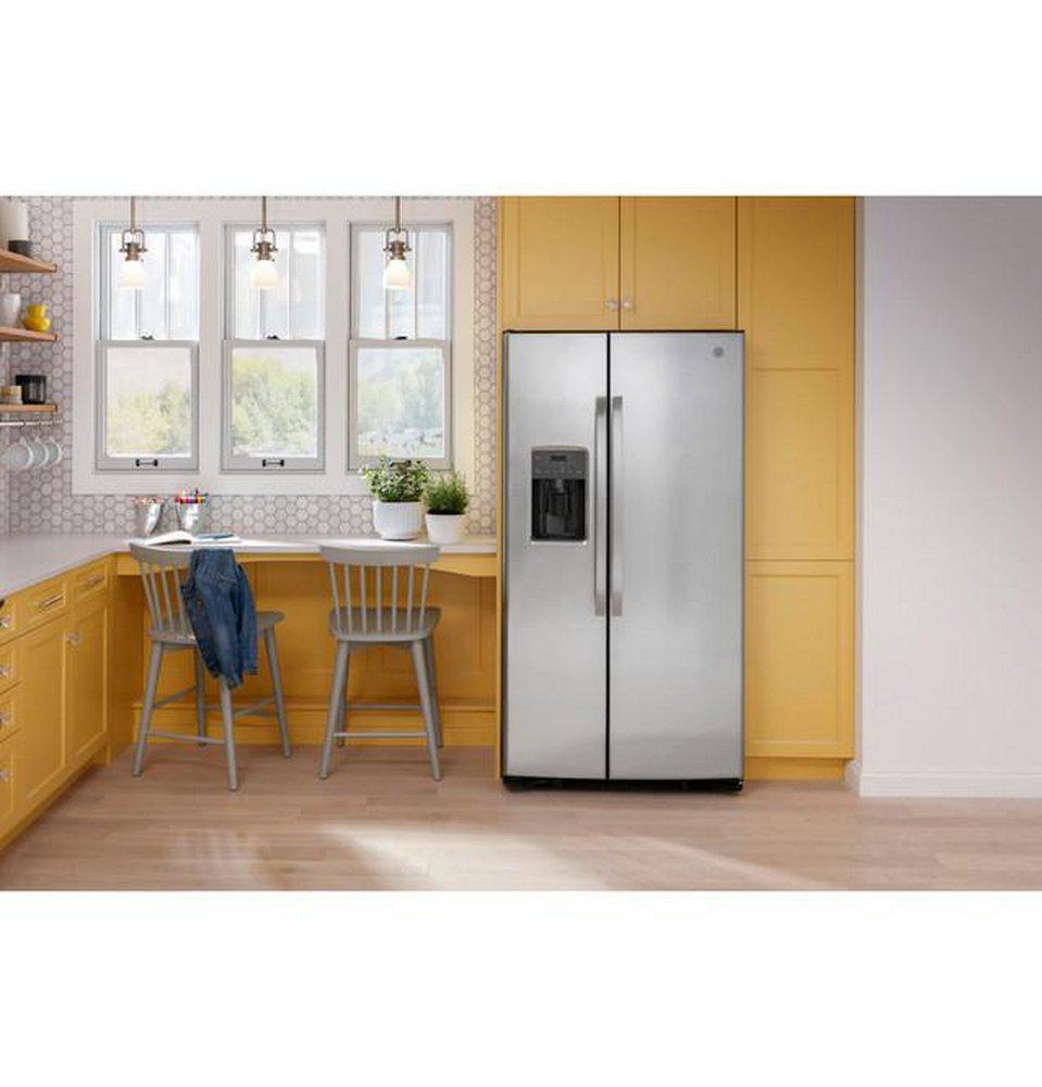 25.3 cu. ft. Side-By-Side Refrigerator in Stainless Steel 