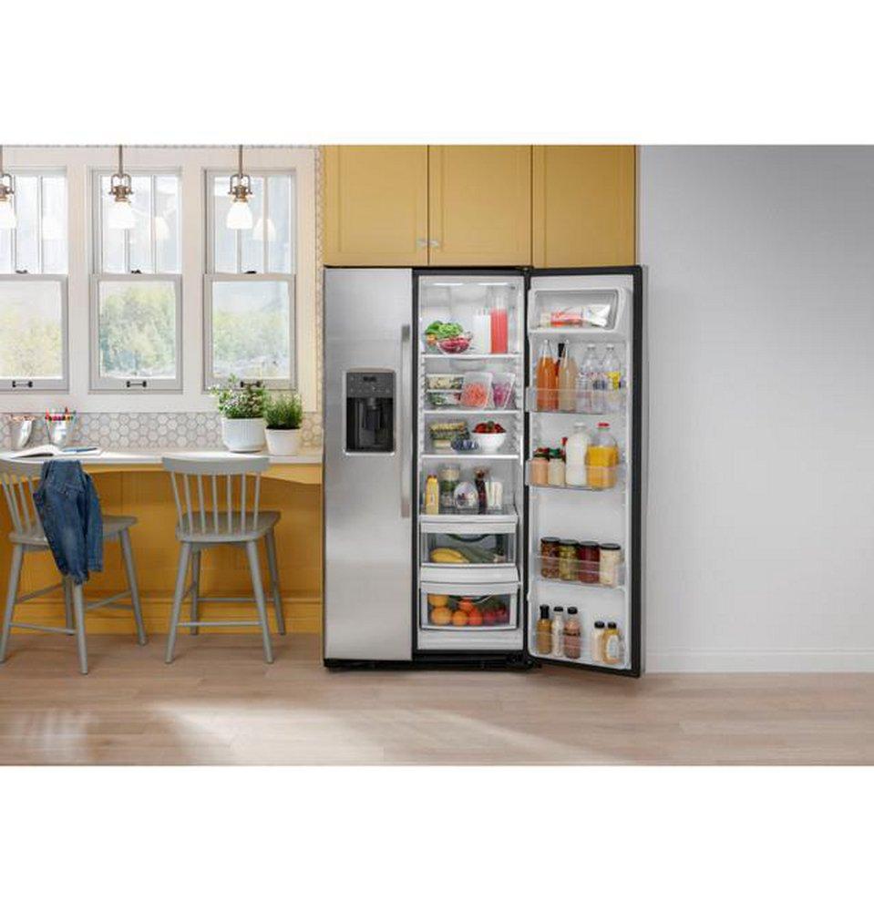 25.3 cu. ft. Side-By-Side Refrigerator in Stainless Steel 