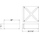 28 in. Riser in White 