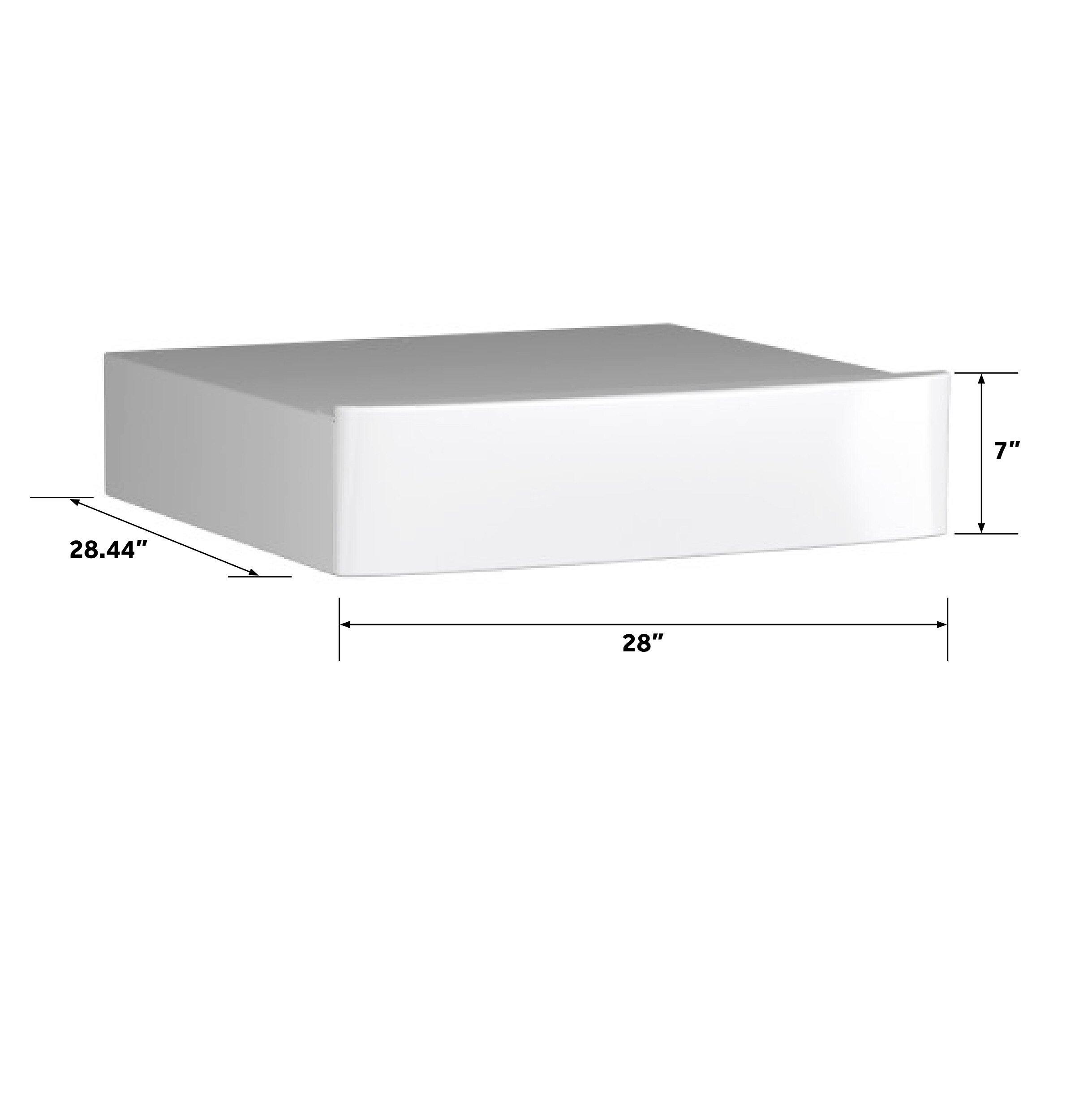 28 in. Riser in White 