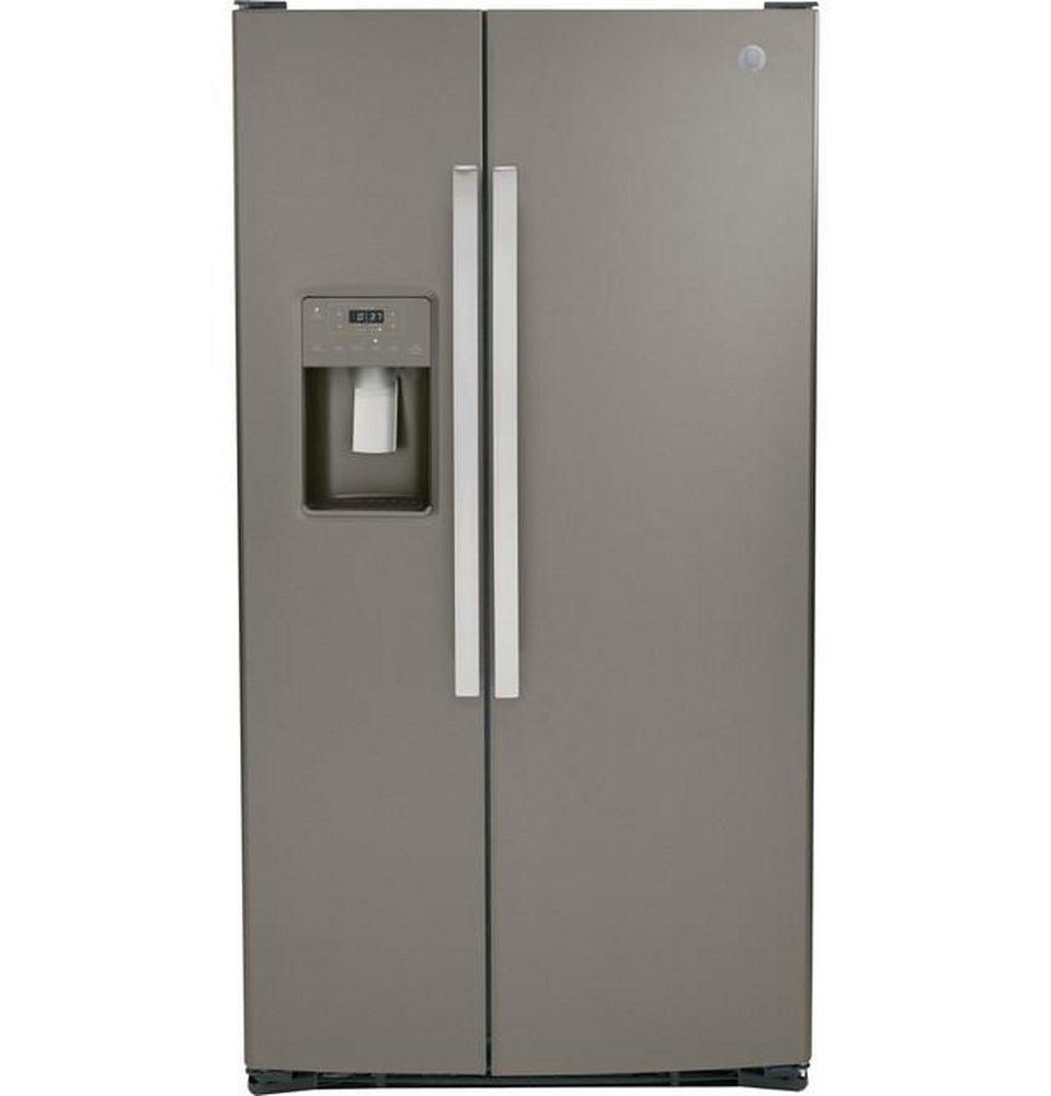 GE&reg; Slate 25.30 cu. ft. Side-By-Side Refrigerator 