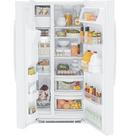 GE&reg; White 23.2 cu. ft. Side-By-Side Refrigerator 