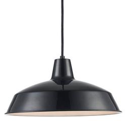 150W 1-Light Medium E-26 Incandescent Black Pendant Light