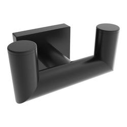 2-Hook Robe Hook in Matte Black
