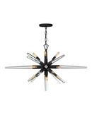 300W 5-Light Chandelier in Satin Black