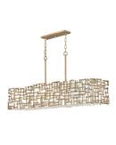 48-3/10 x 23-4/5 in. 60W 8-Light 1-Tier Incandescent Modern and Transitional Chandelier in Burnished Gold