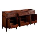 Signature Hardware Antique Brown 72-1/8 in. Floor Mount Vanity 