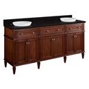 Signature Hardware Antique Brown 72-1/8 in. Floor Mount Vanity 