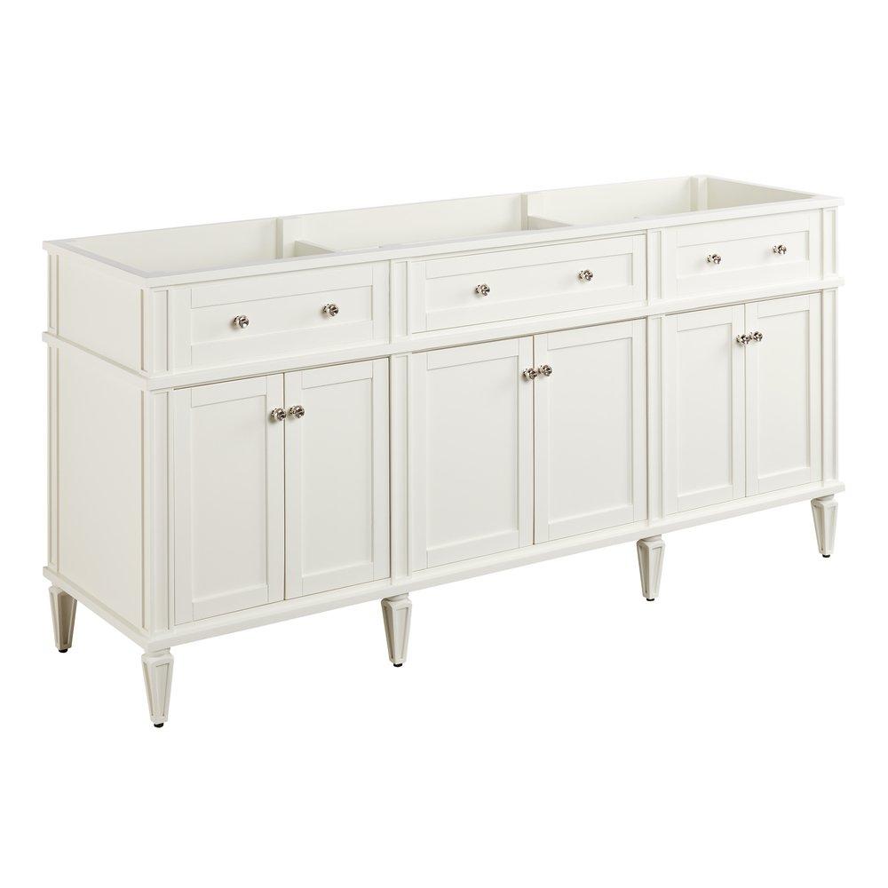 Signature Hardware White 72-1/8 in. Floor Mount Vanity 
