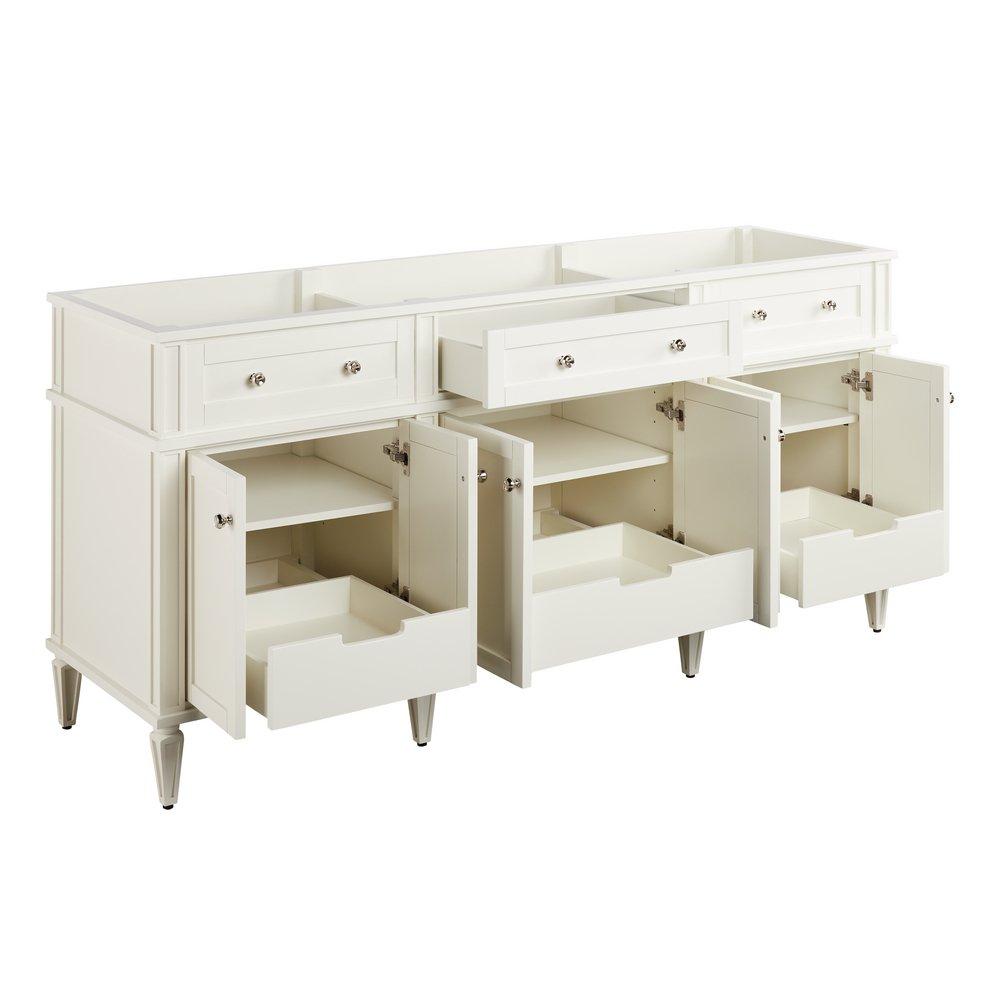 Signature Hardware White 72-1/8 in. Floor Mount Vanity 