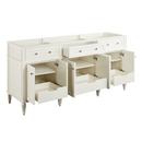 Signature Hardware White 72-1/8 in. Floor Mount Vanity 
