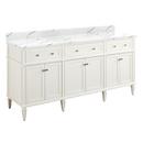 Signature Hardware White 72-1/8 in. Floor Mount Vanity 