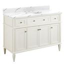 Signature Hardware White 48-1/8 in. Floor Mount Vanity 