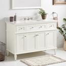 Signature Hardware White 48-1/8 in. Floor Mount Vanity 
