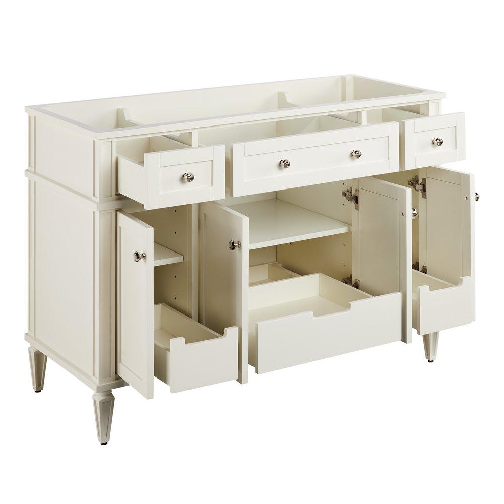 Signature Hardware White 48-1/8 in. Floor Mount Vanity 