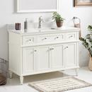 Signature Hardware White 48-1/8 in. Floor Mount Vanity 