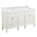 Signature Hardware White 60-1/8 in. Floor Mount Vanity 