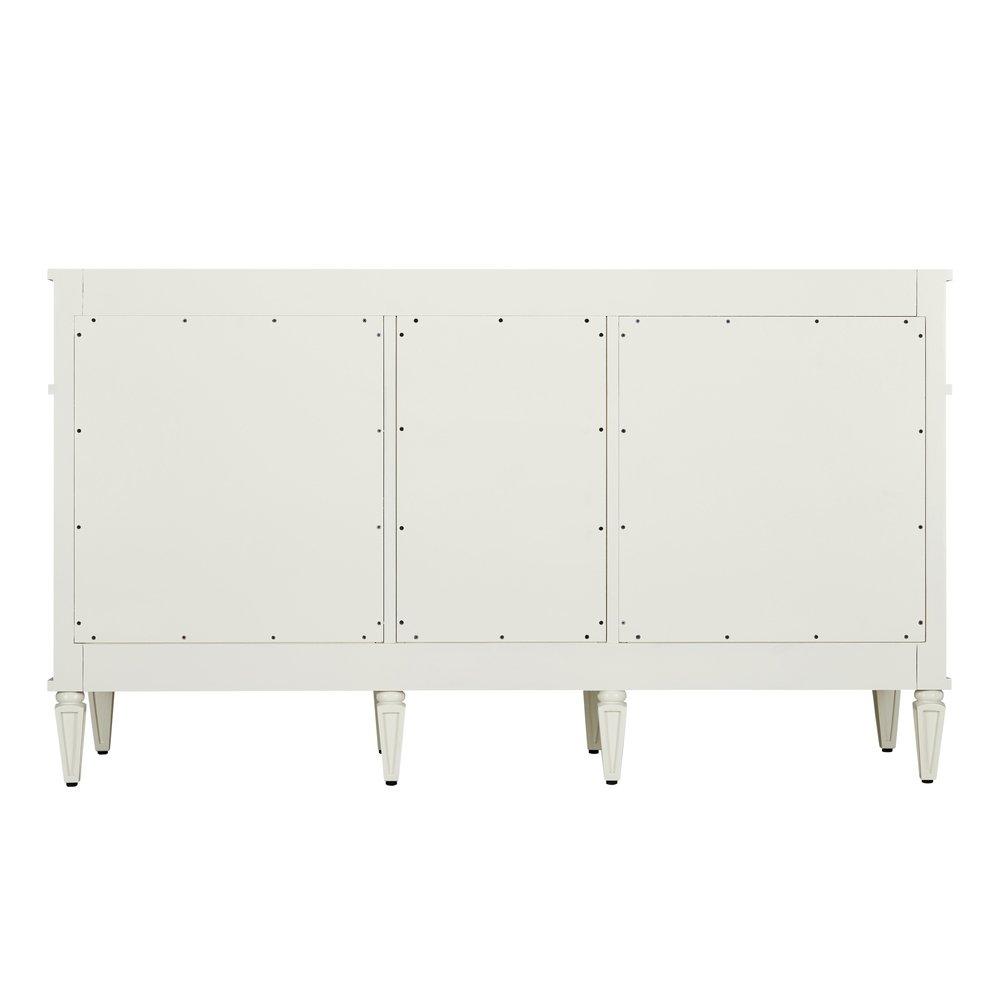 Signature Hardware White 60-1/8 in. Floor Mount Vanity 