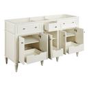 Signature Hardware White 60-1/8 in. Floor Mount Vanity 