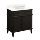Signature Hardware Charcoal Black 30 in. Floor Mount Vanity 