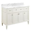 Signature Hardware White 48-1/8 in. Floor Mount Vanity 