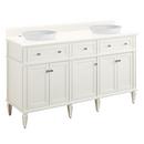 Signature Hardware White 60-1/8 in. Floor Mount Vanity 