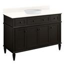 Signature Hardware Charcoal Black 48-1/8 in. Floor Mount Vanity 