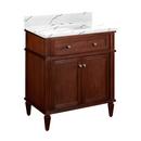 Signature Hardware Antique Brown 30 in. Floor Mount Vanity 