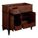 Signature Hardware Antique Brown 36-1/8 in. Floor Mount Vanity 