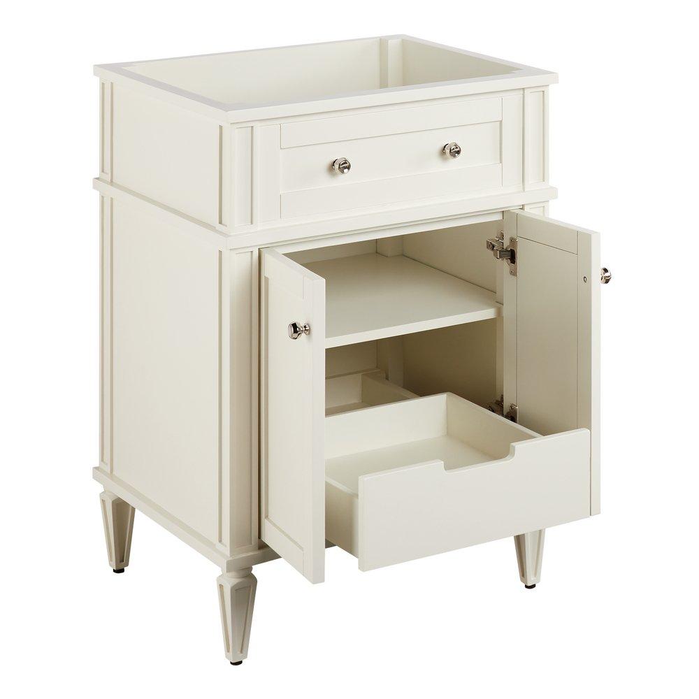 Signature Hardware White 24-1/8 in. Floor Mount Vanity 