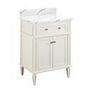 Signature Hardware White 24-1/8 in. Floor Mount Vanity 