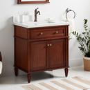 Signature Hardware Antique Brown 30 in. Floor Mount Vanity 