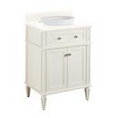 Signature Hardware White 24-1/8 in. Floor Mount Vanity 
