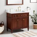 36-1/8 in. Floor Mount Vanity in Antique Brown