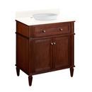 Signature Hardware Antique Brown 30 in. Floor Mount Vanity 