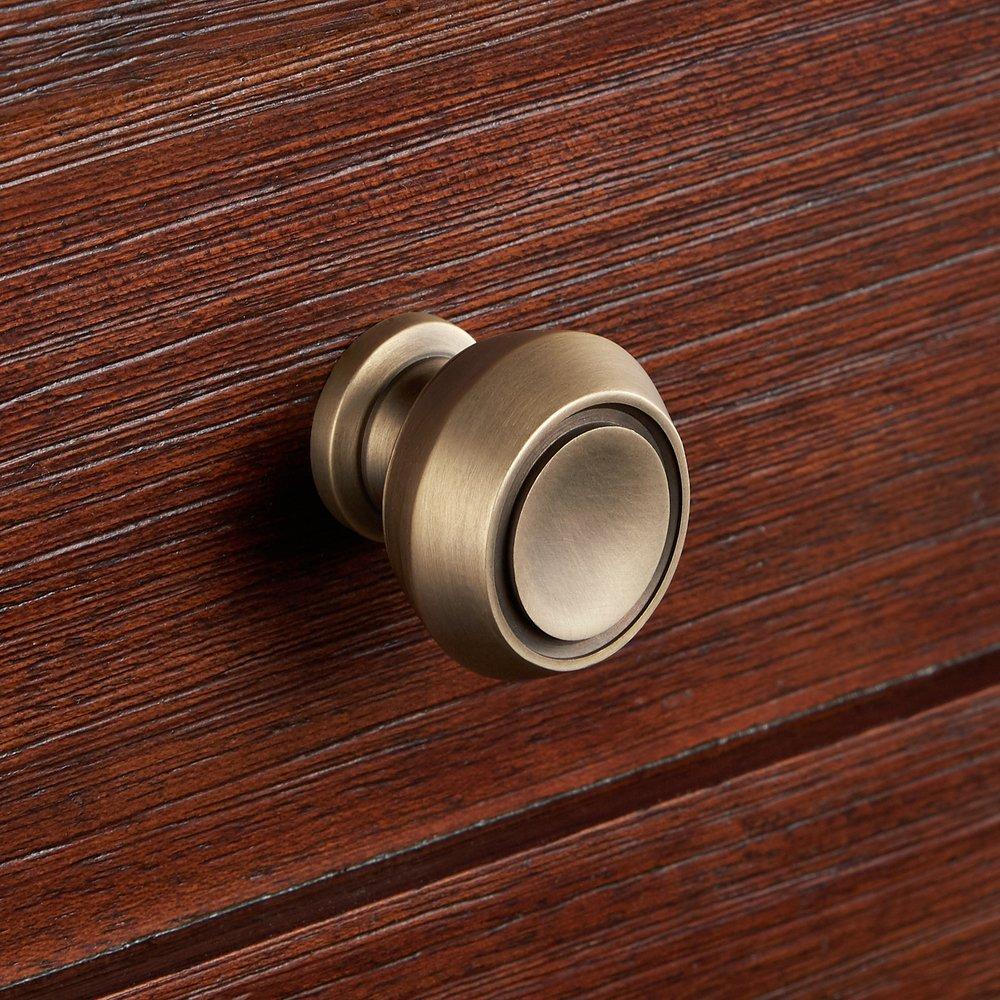 Signature Hardware Antique Brown 30 in. Floor Mount Vanity 