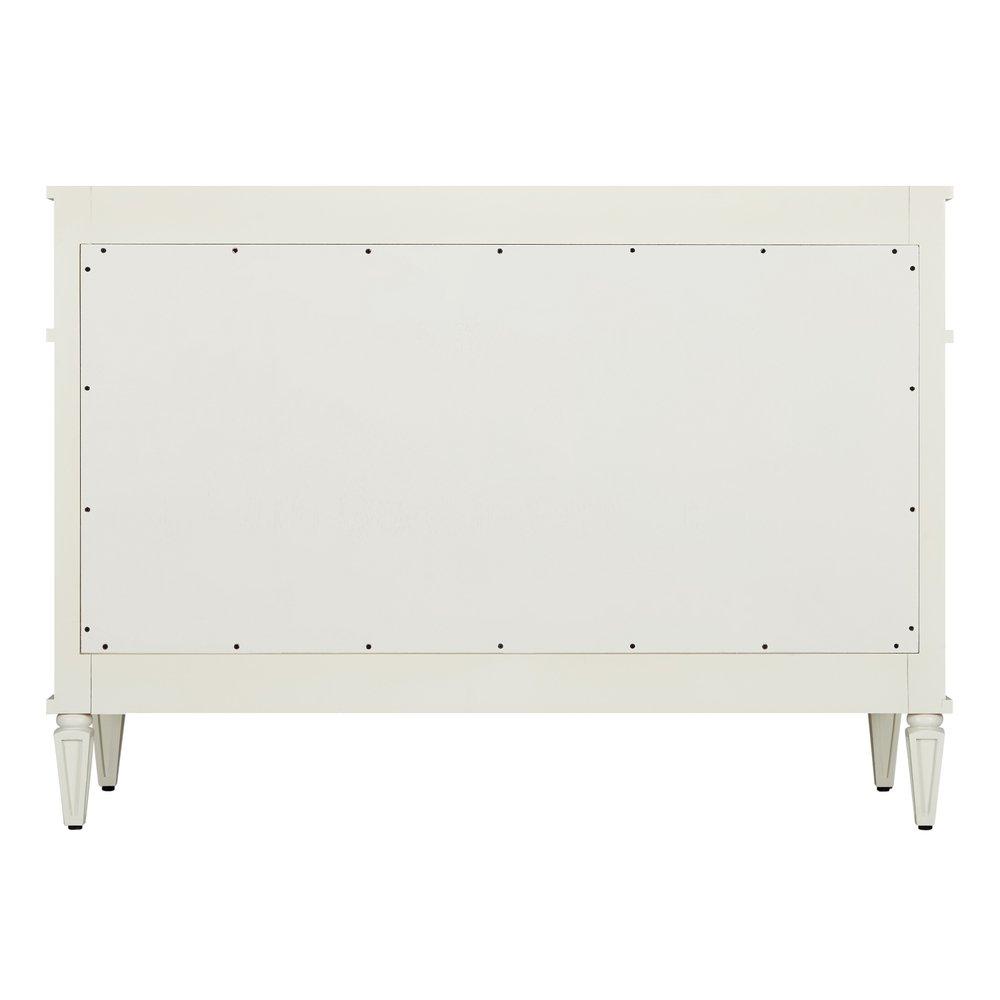 Signature Hardware White 48-1/8 in. Floor Mount Vanity 
