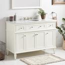 48-1/8 in. Floor Mount Vanity in White