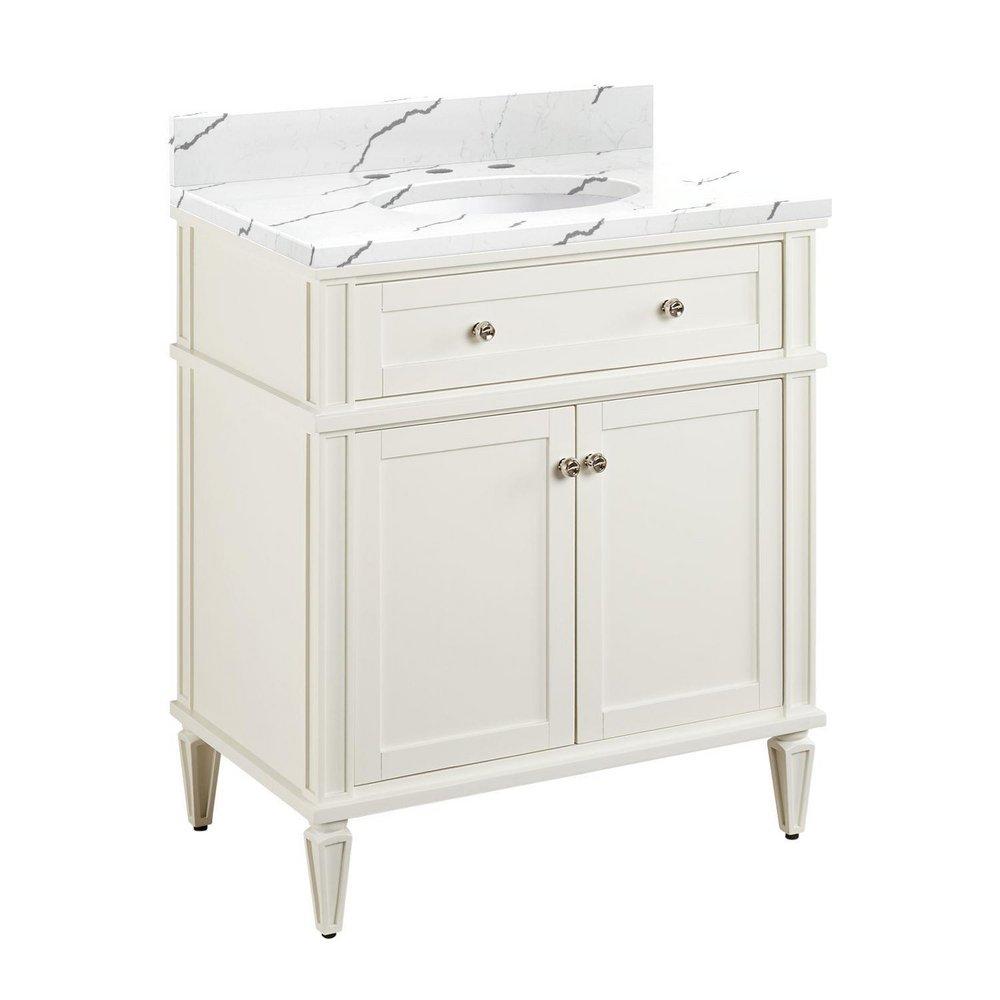 Signature Hardware White 30 in. Floor Mount Vanity 