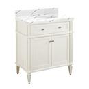 Signature Hardware White 30 in. Floor Mount Vanity 