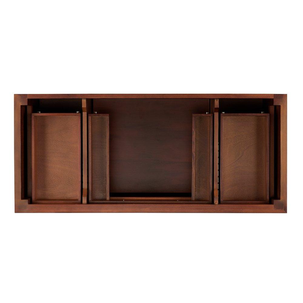 Signature Hardware Antique Brown 48-1/8 in. Floor Mount Vanity 