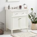 Signature Hardware White 30 in. Floor Mount Vanity 